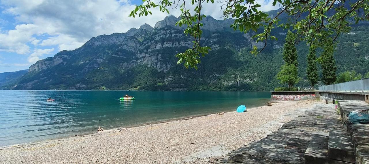 Marina Walensee Hotel Unterterzen エクステリア 写真