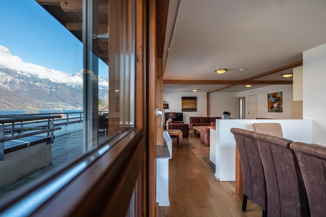 Marina Walensee Hotel Unterterzen エクステリア 写真